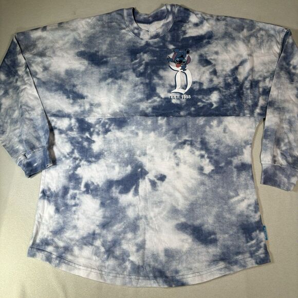 Disneyland Resort Spirit Jersey Blue Tie Dye Stitch Experiment 626 Size M New - Picture 2 of 9